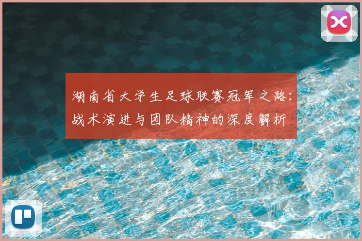 湖南省大学生足球联赛冠军之路：战术演进与团队精神的深度解析
